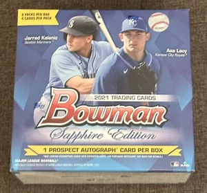 Neu 2021 Bowman Sapphire Edition Baseball Box Sealed - Bild 1 von 6