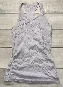 Athleta Speedlight Textured Tank 405910 Nylon Stretch Gray Pink Womens Small S - Picture 1 of 6