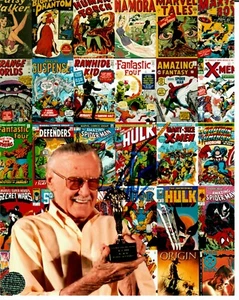 "Spiderman" Stan Lee Hand Signed 8X10 Color Photo - Picture 1 of 1