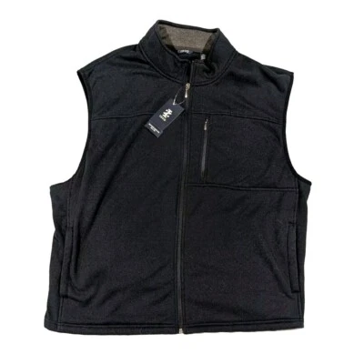 Nuevo IZOD Cremallera Completa Polar Suéter Chaleco 2XL Azul Marino Blazer Grande y Alto Nuevo con Etiquetas Foto 1 de 4