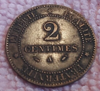France 2 Centimes 1883A Bronze rare - Image 1 of 2