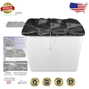 Elastic Banded 28"x51" Vinyl Bucket Cover for 2-Man Bucket Trucks - Durable! - Picture 1 of 7
