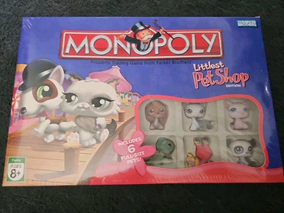 Monopoly Littlest Pet Shop Edition 2007 Complete Game With Original 6 LPS Pets - Image 1 of 2