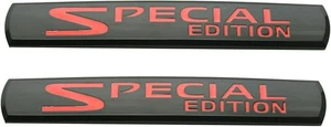 2Pcs Special Edition Car Emblems 3D Badge Fit Universal Car Truck SUV Black Red - Picture 1 of 6