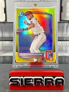 Bowman Chrome 2025 Travis Bazzana Prospects refractor amarillo verdadero #BCP-131/75 - Imagen 1 de 9