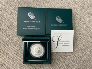 Andrew Johnson Presidential Silver Medal. NIB w/COA - Picture 1 of 3