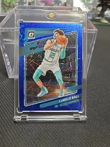 Lamelo Ball 2021/22 Panini Donruss Optic Blue Velocity #26 Charlotte Hornets - Picture 1 of 5