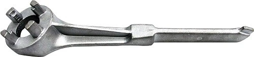Lumax -LX-1724 -ALUMINUM DRUM WRENCH 3/4in. SLOTTED BUNG AND 2in. BAR BUNG-1PK - Image 1 of 1