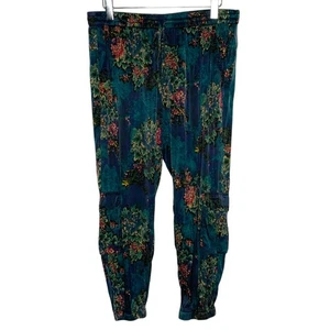 Pantalones Johnny Was L Biya Doble Carga Bolsillo Mezcla Seda Floral Boho Chic - Imagen 1 de 9