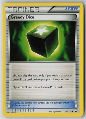 Greedy Dice 102/114 Pokemon TCG Steam Siege Uncommon Moderately Played (MP) 1 - Image 1 of 2