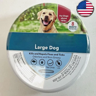 UNBRENDED Flea and Tick Collar for LARGE Dogs NEW&SEALED!8Month 38cm Protection Dog Collar