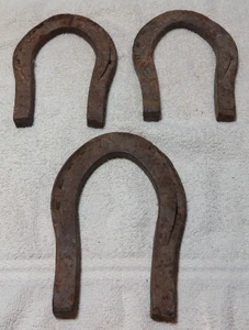3 Vintage Eisen Hufeisen Country Western Pferd, Pony Schuh Country Deko Mehrzweck - Bild 1 von 4