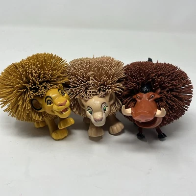 Vintage Disney The Lion King Koosh Ball Lot Of 3 Simba Nala Sensory Toy 1994 - Image 1 of 4