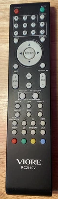 Пульт дистанционного управления Viore TV RC2010V - Изображение 1 из 2