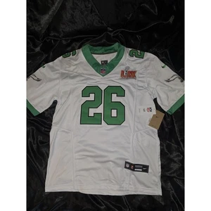 Nike Saquon Barkley Philadelphia Eagles Super Bowl LIX mit Patch Trikot NEU Large - Bild 1 von 7