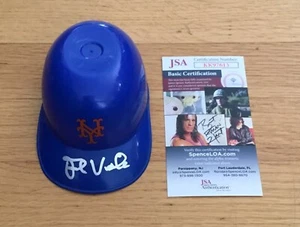 Mini casco de béisbol Frank Viola de los Mets de Nueva York firmado con autógrafo helado certificado de autenticidad JSA - Imagen 1 de 3
