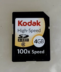 Kodak High-Speed SDHC 4GB Class 6 100x Speed Memory Card #100 - Picture 1 of 2