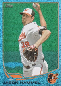 2013 Topps Silver Slate Blue Sparkle Wrapper Redemption #463 Jason Hammel - Picture 1 of 2