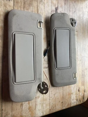 2012-2017 Buick Verano Passenger Sun Visor Mirror Right Left Sunvisor Beige Set - Image 1 of 4