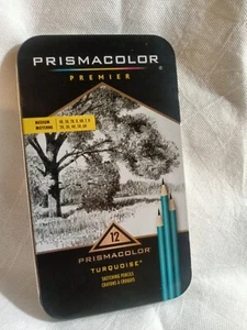 Prismacolor Premier 12 Turquoise Sketching Pencils Previously owned - Picture 1 of 3