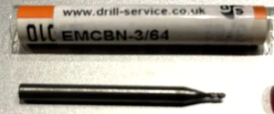 Drill-Service EMCBN 3/64 Carbide End Mill Bull Nose 4 Flute - Picture 1 of 2