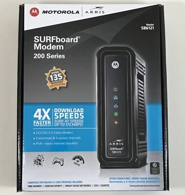 Motorola Arris SURFboard Modem 200 Series SB6121 - Image 1 of 4