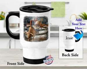 Rodeo Western Bull Riding  - Stainless Steel Thermal 14oz Insulated Travel Mug  - Picture 1 of 7