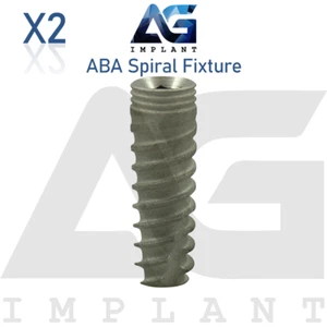 2 accesorios espirales ABA hexágono de titanio conexión 2,42 mm superficie dental SLA - Imagen 1 de 6
