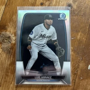 2023 Bowman Chrome #87 Luis Arraez Refractor /499 Miami Marlins - Picture 1 of 2