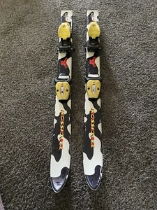 Rossignol “cow” Kids Skis with Bindings - 93 cm Used - Picture 1 of 11