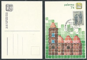 1974 ITALIA CARTOLINA PALERMO 74 ASSEMBLEA SOCIETA FEDERALE - D - Picture 1 of 1