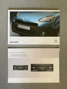 PEUGEOT PARTNER OWNERS MANUAL HANDBOOK 2012-2015 NAVI RADIO AUDIO BOOK - Picture 1 of 1