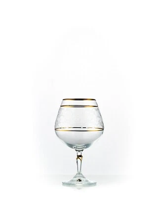 Cognacgläser Cognacschwenker Kristallgläser Lilly Platin 400 ml 6er Set - Bild 1 von 2