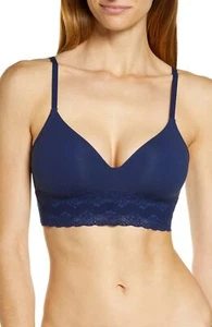 NATORI 723154 Bliss Perfection Contour Soft Cup Bra Sz 34B Navy - Picture 1 of 2