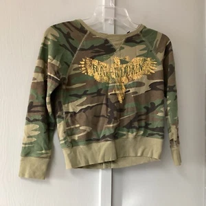 Polo Ralph Lauren Sweater Dress Girls Medium 8-10 Sweatshirt Top Camouflage - Picture 1 of 18