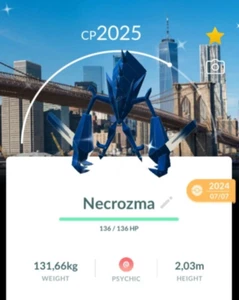 Pokemon Go Shiny Necrozma Newyork Background - Picture 1 of 1
