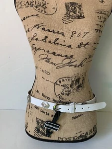 Steve madden White and Studded leather belt size L - Picture 1 of 7