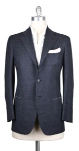 Cesare Attolini Blue Houndstooth Sportcoat 40/50 - Picture 1 of 4