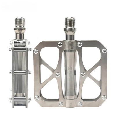 Pedal de bicicleta ultraligero de aleación de titanio 3 rodamientos MTB bicicleta de carretera pedales antideslizantes Foto 1 de 4