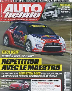 HEBDO AUTO Nr. 1923 vom 21. AUGUST 2013 DS3 RALLYCROSS 550PS PORSCHE 911 GT3 - Bild 1 von 1