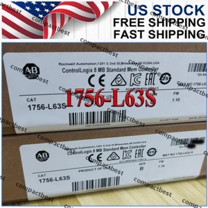 1756-L63S New ALLEN BRADLEY 1756 L63S / B GuardLogix 8 MB Controller1756L63S US - Picture 1 of 6