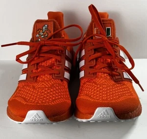 🔥ADIDAS ULTRABOOST 1.0 DNA FY5812 University of Miami Hurricanes Orange Sz 8🔥 - Picture 1 of 15