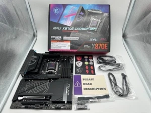 MSI MPG X870E CARBON AM5 ATX Gaming Motherboard READ/FOR PARTS - Bild 1 von 9