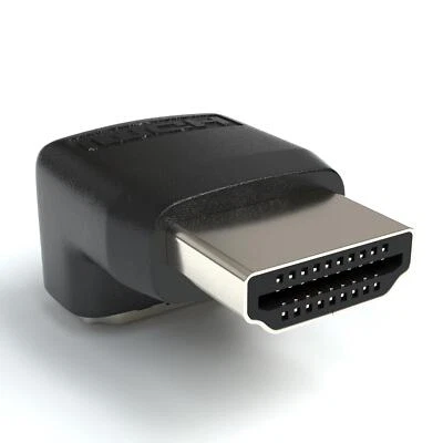 JAMEGA GMBH HDMI Winkel Adapter | 90° Rechter Winkel | HDMI A Buchse zu HDMI A Stecker