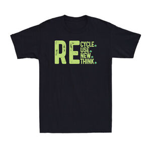 Recycle Reuse Renew Rethink Crisis Environmental Activism Retro Men's T-Shirt