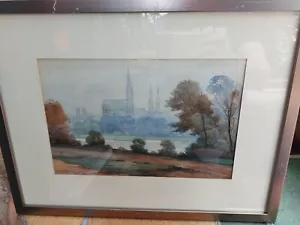Marks Metz Temple Garrison Watercolour Albert Marks - Picture 1 of 6