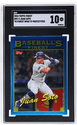 2024 Finest Juan Soto '93 Finest What If Prototypes #93-9 SGC 10 - Image 1 of 2