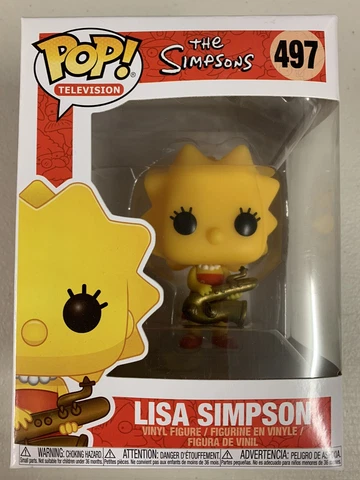Lisa Simpson 497 ~ The Simpsons ~ Funko Pop Vinyl ~ Television + Pop Protector Cover