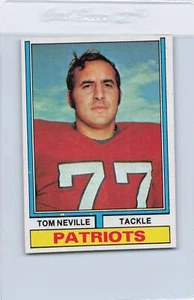 1974 Topps #77 Tom Neville Patriots NM *55 - Picture 1 of 1
