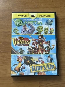 Pirates / Planet 51 / Surf's Up (DVD) Family Animated Triple Feature — - Picture 1 of 2